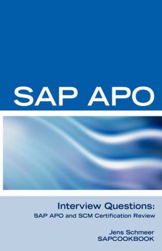 Cover for Jens Schmeer · SAP Apo Interview Questions, Answers, and Explanations: SAP Apo Certification Review (Pocketbok) (2007)