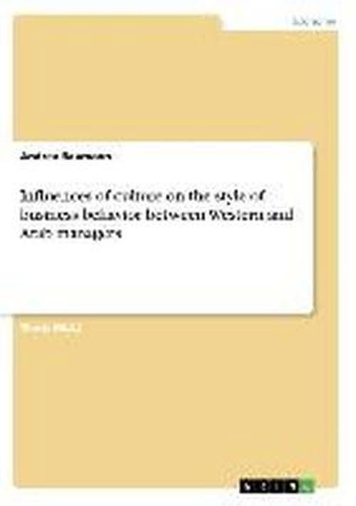 Influences of culture on the st - Baumann - Books - GRIN Verlag - 9783638866422 - August 4, 2013