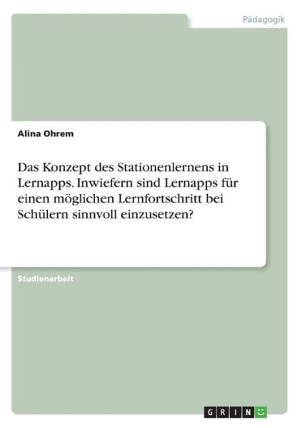 Cover for Ohrem · Das Konzept des Stationenlernens (Book)