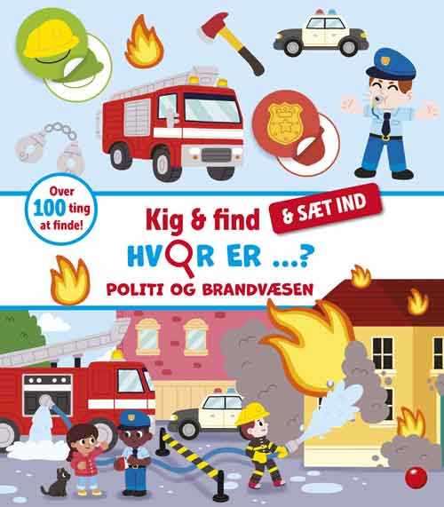 Kig & find & sæt ind: Kig & find - & sæt ind: Hvor er ... politi og brandvæsen? (Paperback Book) [1. Painos] (2024)