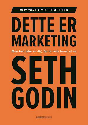 Cover for Seth Godin · Dette er marketing (Sewn Spine Book) [1. Painos] (2019)