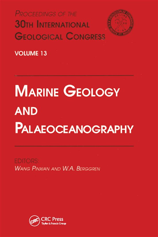 Cover for Marine Geology and Palaeoceanography: Proceedings of the 30th International Geological Congress, Volume 13 (Hardcover Book) (1997)