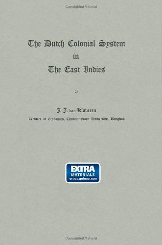 Cover for NA Klaveren · The Dutch Colonial System in the East Indies (Pocketbok) [1983 edition] (1983)