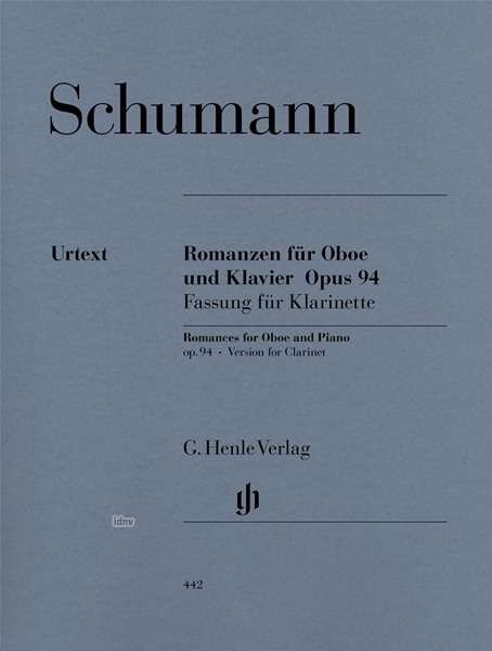 Cover for Schumann · Romanzen.f.Klar / Kl.op.94.HN442 (Book) (2018)