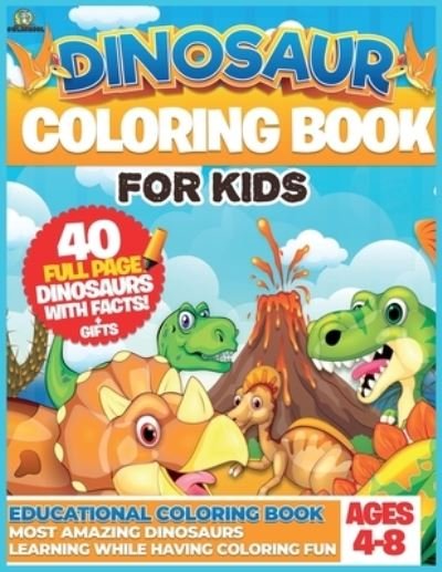 Cover for Owl School · Dinosaur Coloring Book for Kids (Pocketbok) (2021)