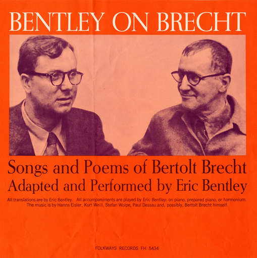 Cover for Eric Bentley · Bentley on Brecht: Songs &amp; Poems of Bertolt Brecht (CD) (2012)