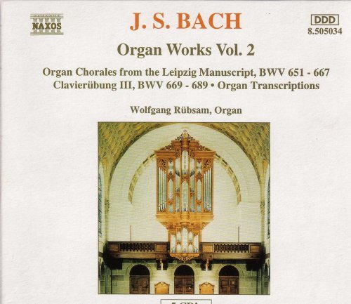 * Orgelwerke Vol.2 - Wolfgang Rübsam - Musikk - Naxos - 0730099153423 - 1997