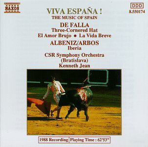 Cover for Falla / Jean / Czecho-slovak Rso · 3 Cornered Hat Suites 1 &amp; 2 (CD) (1992)