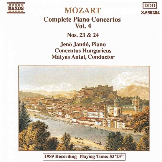 Cover for Mozart / Jando / Antal · Piano Concerti 23 &amp; 24 (CD) (1994)