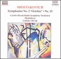 Cover for Shostakovich / Slovak / Czecho-slovak Rso · Symphonies 2 &amp; 15 (CD) (1994)