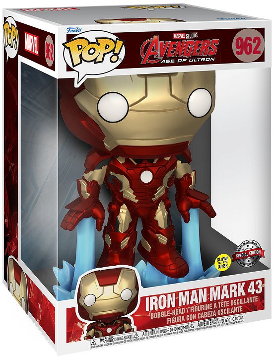 Cover for Marvel: Funko Pop! · Marvel - Avengers Age Of Ultron - Iron Man Mark 43 25 Cm (962) (Toys) [Limited edition]