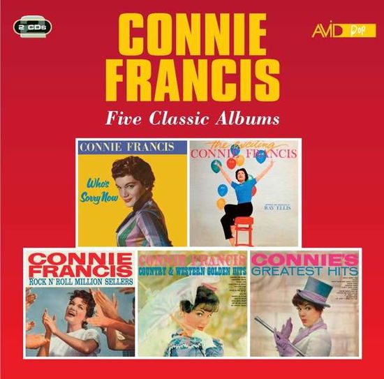 Five Classic Albums - Connie Francis - Musiikki - MEMBRAN - 5022810337423 - perjantai 7. elokuuta 2020