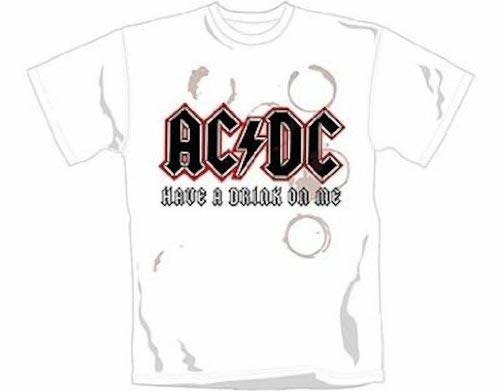 Have a Drink on (Wht) Mens S - AC/DC - Marchandise - MERCH - 5055057253423 - 