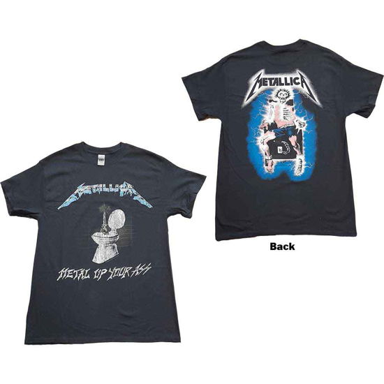 Cover for Metallica · Metallica Unisex T-Shirt: Metal Up Your Ass (Black) (Back Print) (T-shirt) [size XL] [Black - Unisex edition] (2021)