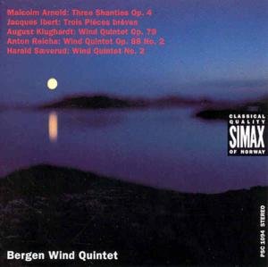 Cover for Ibert / Arnold / Klughardt / Bergen Wind Quintet · 3 Pieces Breves / 3 Shanties / Wind Quintets (CD) (1993)