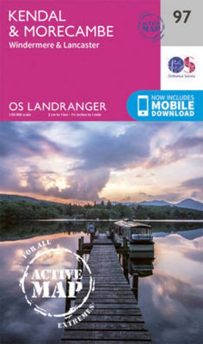 Cover for Ordnance Survey · Kendal &amp; Morecambe - OS Landranger Active Map (Kort) [December 2016 edition] (2017)