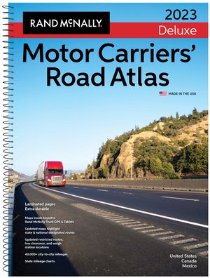 Rand McNally 2023 Deluxe Motor Carriers' Road Atlas - Rand Mcnally - Książki - RAND MCNALLY - 9780528026423 - 21 czerwca 2022