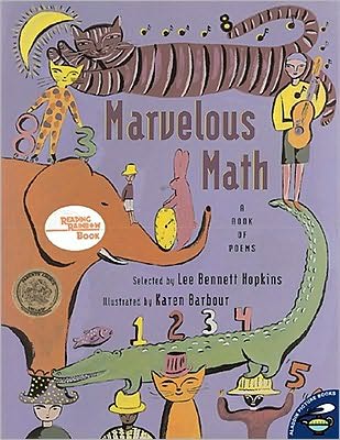 Cover for Lee Bennett Hopkins · Marvelous Math: a Book of Poems (Paperback Book) (2001)