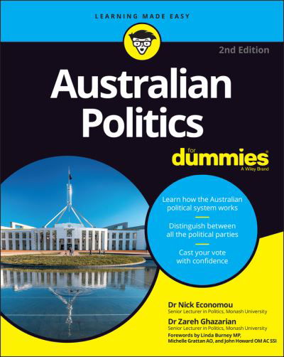 Cover for Economou, Nick (Monash University, Australia) · Australian Politics For Dummies (Paperback Bog) (2021)