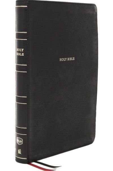 Cover for Thomas Thomas Nelson · NKJV, Thinline Reference Bible, Large Print, Leathersoft, Black, Red Letter Edition, Comfort Print Holy Bible, New King James Version (Book) (2020)