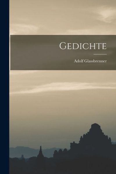 Cover for Adolf Glassbrenner · Gedichte (Book) (2022)