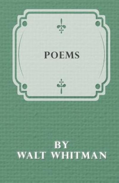 Cover for Walt Whitman · Poems by Walt Whitman (Paperback Book) (2016)