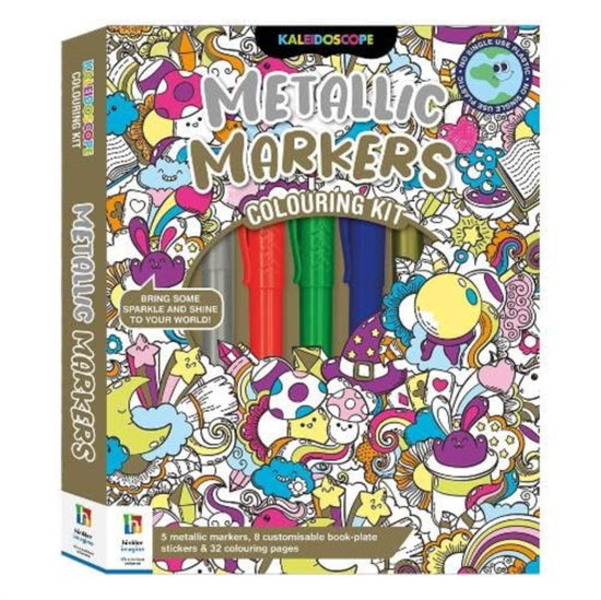 Cover for Hinkler Pty Ltd · Kaleidoscope Colouring Kit Metallic Markers - Colouring Kit (Book) (2023)