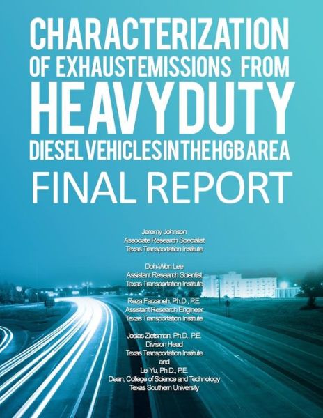 Cover for Jeremy Johnson · Characterization of Exhaust Emissions from Heavy-duty Diesel Vehicles in the Hgb (Taschenbuch) (2012)