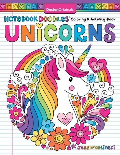 Cover for Jess Volinski · Notebook Doodles Unicorns (Paperback Book) (2020)