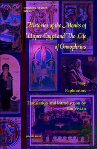 Cover for Paphnutius · Histories of the Monks of Upper Egypt and The Life of Onnophrius - Monastic Studies Series (Hardcover Book) (2009)