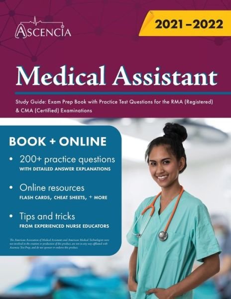 Cover for Ascencia · Medical Assistant Study Guide: Exam Prep Book with Practice Test Questions for the RMA (Registered) &amp; CMA (Certified) Examinations (Paperback Bog) (2020)