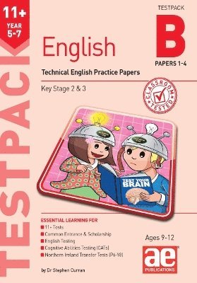 Cover for Dr Stephen C Curran · 11+ English Year 5-7 Testpack B Practice Papers 1-4: Technical English Practice Papers (N/A) (2024)