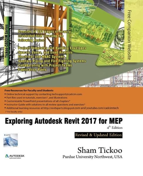 Cover for Prof. Sham Tickoo Purdue Univ · Exploring Autodesk Revit 2017 for MEP (Paperback Book) (2016)