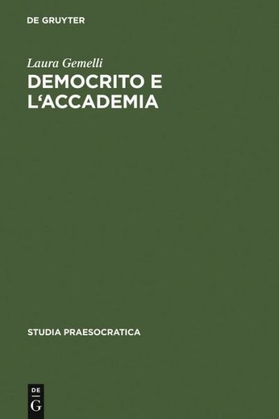 Cover for Gemelli · Democrito e l'Accademia (Book) [Italian edition] (2007)