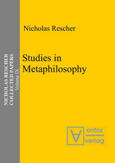 Cover for N. Rescher · Studies in Metaphilosophy (Book) (2006)