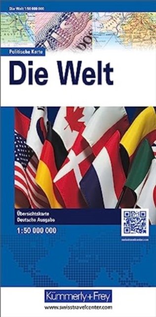 Welt pol. +flags - World and continental maps (Kartor) (2023)