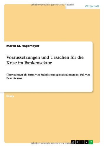 Cover for Hagemeyer · Voraussetzungen und Ursachen (Book) [German edition] (2011)