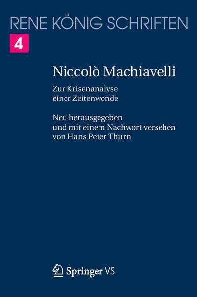 Cover for König · Niccolò Machiavelli (Buch) (2016)