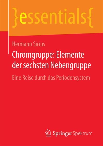 Cover for Sicius · Chromgruppe: Elemente der sechst (Bok) (2016)