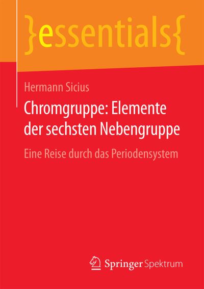 Cover for Sicius · Chromgruppe: Elemente der sechst (Bok) (2016)