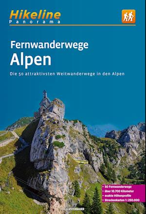 Alpen Fernwanderweg - Wanderfuhrer - Esterbauer Verlag - Książki - Verlag Esterbauer - 9783711102423 - 10 lipca 2024