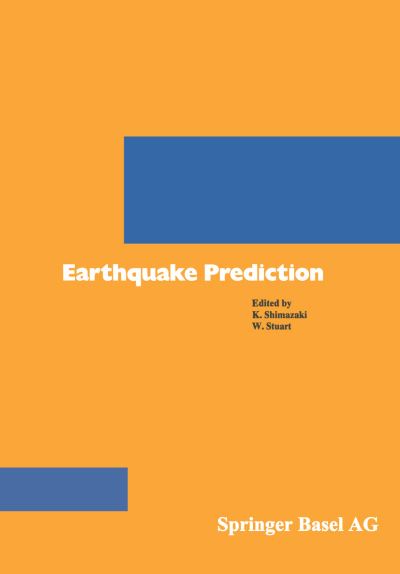 Cover for Shimazaki · Earthquake Prediction - Pageoph Topical Volumes (Paperback Book) [1985 edition] (1985)