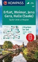Cover for KOMPASS-Karten GmbH · KOMPASS Wanderkarte 457 Erfurt, Weimar, Jena, Gera, Halle (Saale) (Map) (2021)