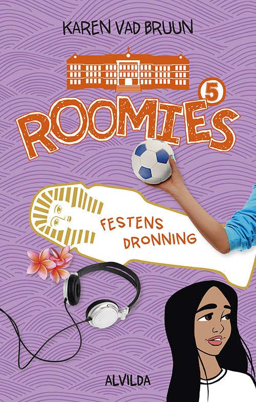 Cover for Karen Vad Bruun · Roomies: Roomies 5: Festens dronning (Inbunden Bok) [1:a utgåva] (2018)