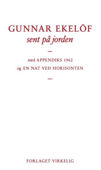 Cover for Gunnar Ekelöf · Bestiarium: sent på jorden (Sewn Spine Book) [1th edição] (2023)