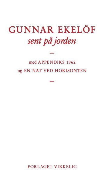 Cover for Gunnar Ekelöf · Bestiarium: sent på jorden (Heftet bok) [1. utgave] (2023)