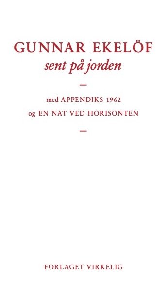 Cover for Gunnar Ekelöf · Bestiarium: sent på jorden (Poketbok) [1:a utgåva] (2023)