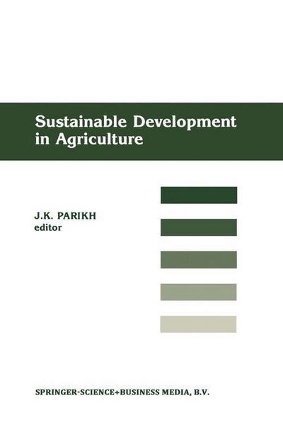 Cover for Jyoti K Parikh · Sustainable Development of Agriculture (Hardcover bog) [1988 edition] (1988)