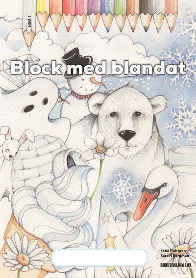 Cover for Lena Hultgren · Block med blandat 1 - vit, 5-pack (Paperback Book) [Ned edition] (2020)