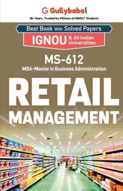 Cover for Sachin Dhamija · Ms-612 Retail Management (Paperback Book) (2011)